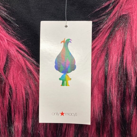 Dreamworks‎ Trolls Faux Fur Vest, Girl's Size Large, Halloween Costume, NEW - Picture 3 of 10